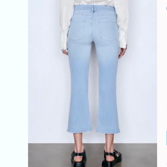 Frame Denim Le Crop Mini Boot Jeans in Davenport Size 30 - Picture 7 of 12